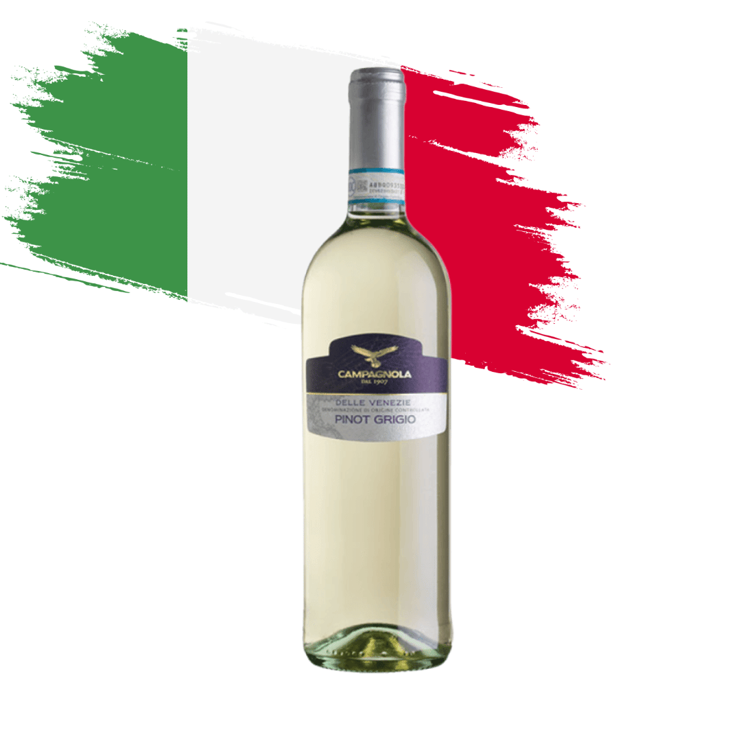 Campagnola Pinot Grigio de extrema qualidade elaborado pelo Campagnola, Vêneto - Itália. Vinho branco disponível em nossa loja e delivery para Belo Horizonte BH, Nova Lima e Pampulha.