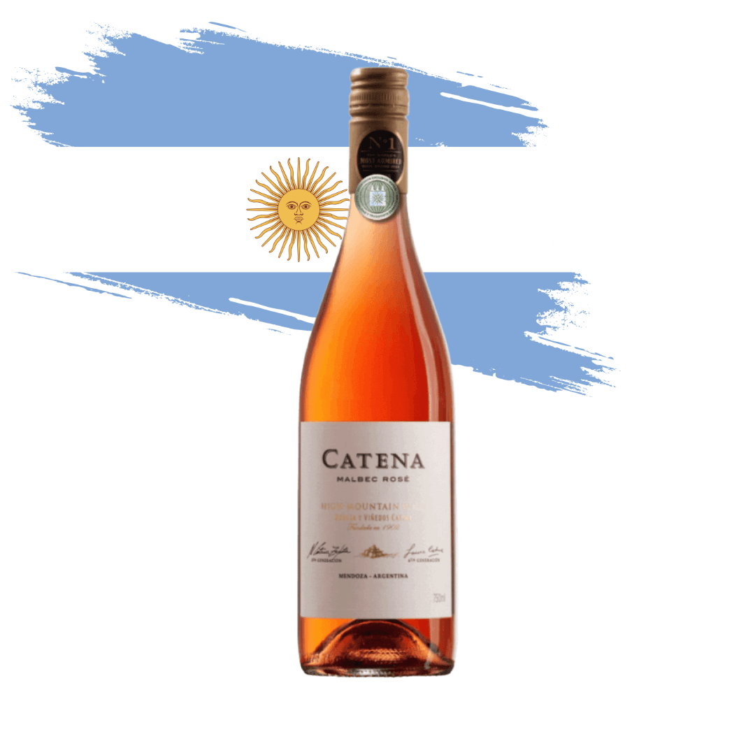 Catena Malbec Rosé | Argentina Belo Rosé de Malbec, Syrah e Grenache elaborado pela Catena Zapata. Vinho rosé argentino disponível em nossa loja e delivery para BH, Nova Lima e Pampulha.