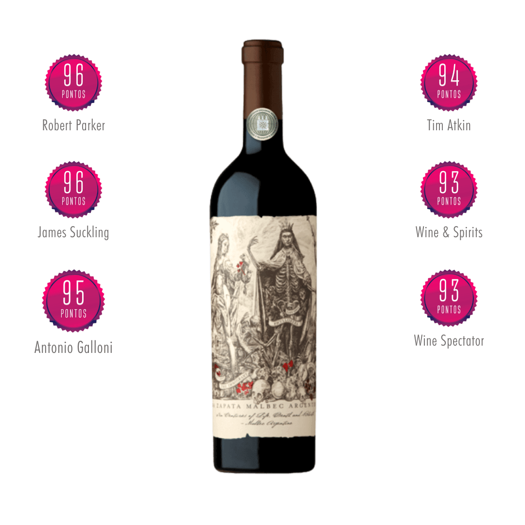 Catena Zapata Malbec Argentino. Vinho tinto disponível em nossa loja e delivery para BH, Nova Lima e Pampulha.