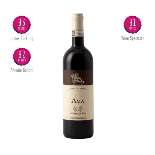 Chianti Classico Castello di Ama vinho tinto italia italiano toscanapontuado premiado james suckling antonio galloni wine spectator disponível em nossa loja e delivery para Belo Horizonte BH Nova Lima e Pampulha