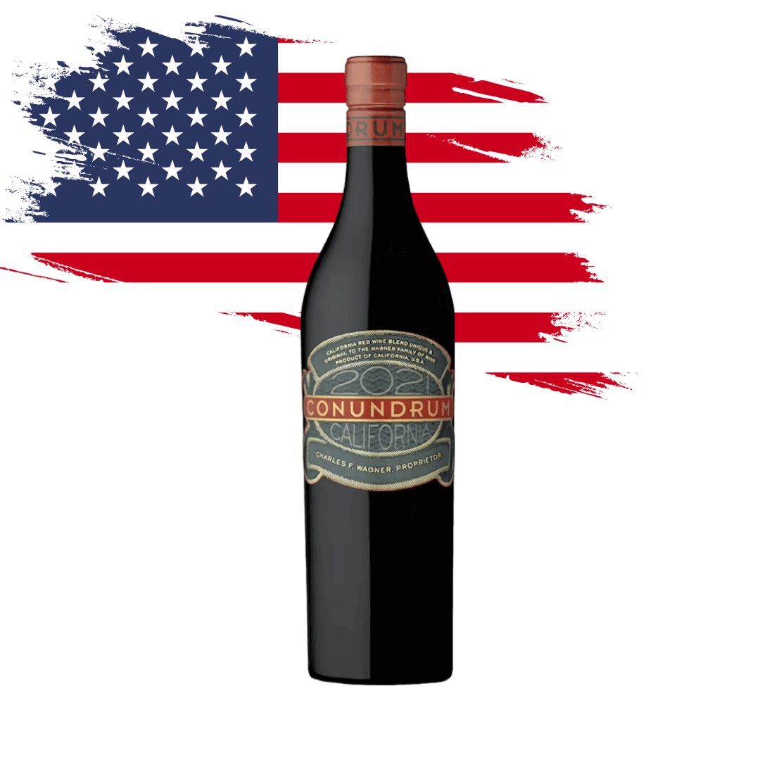Conundrum Red 2021 Potente exemplar Conundrum elaborado pela Caymus no Napa Valley, California - Estados Unidos. Vinho tinto americano em nossa loja e delivery para Belo Horizonte BH e Nova Lima