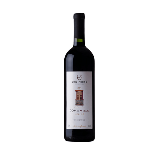 Dom de Minas | Merlot Magnífco Merlot mineiro elaborado pela Luiz Porto em Cordislândia, Minas Gerais (MG). Vinho tinto brasileiro em nossa loja e delivery para Belo Horizonte BH e Nova Lima.
