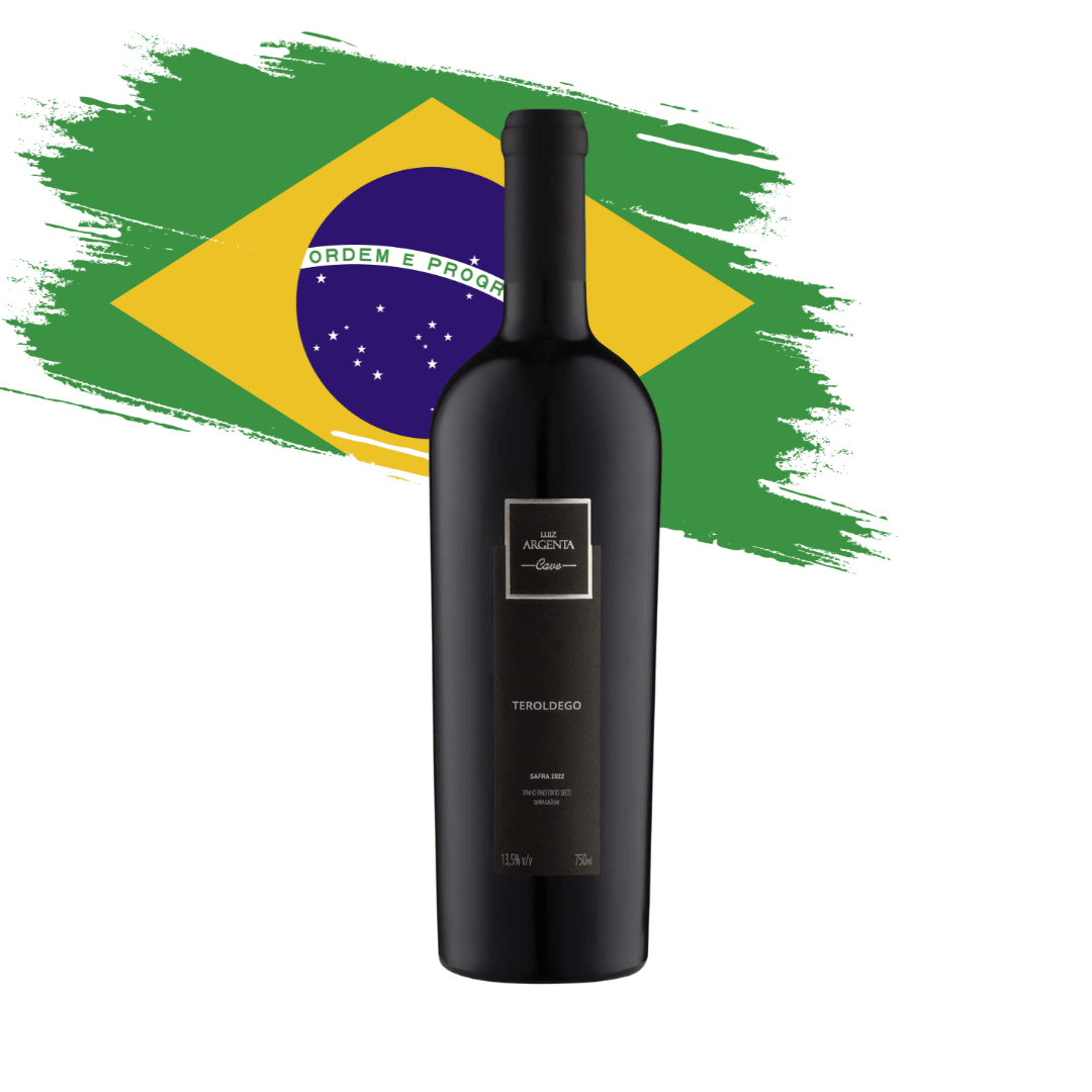 LA Cave Teroldego - Vinteria Adega Belo Horizonte. Elaborado pela vinícola Luiz Argenta, Rio Grande do Sul - Brasil. 92 pontos revista adega. Vinho tinto gaúcho disponível em nossa loja e delivery para Belo Horizonte BH, Nova Lima e Pampulha