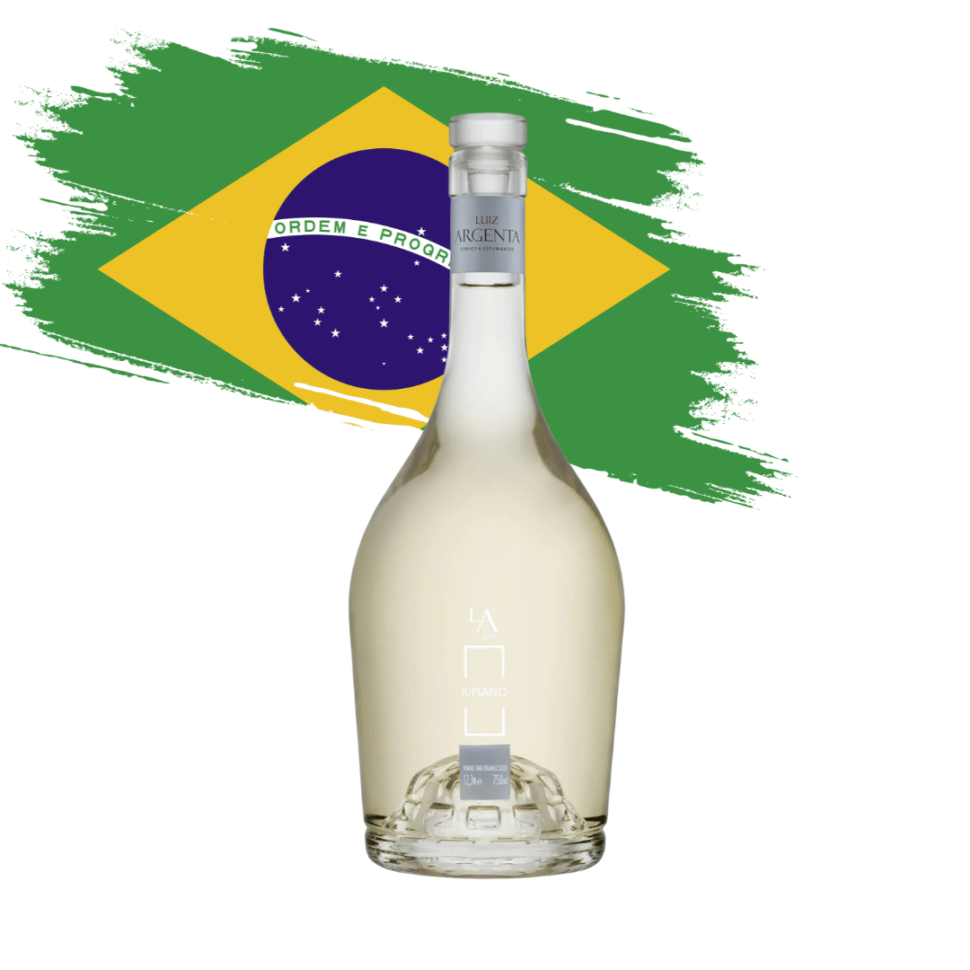 LA Jovem Ripiano Belo corte de Riesling, Pinot Noir e Trebbiano elaborado pela Luiz Argenta no Rio Grande do Sul RS. Vinho branco gaúcho em nossa loja e delivery para Belo Horizonte BH, Nova Lima e Pampulha