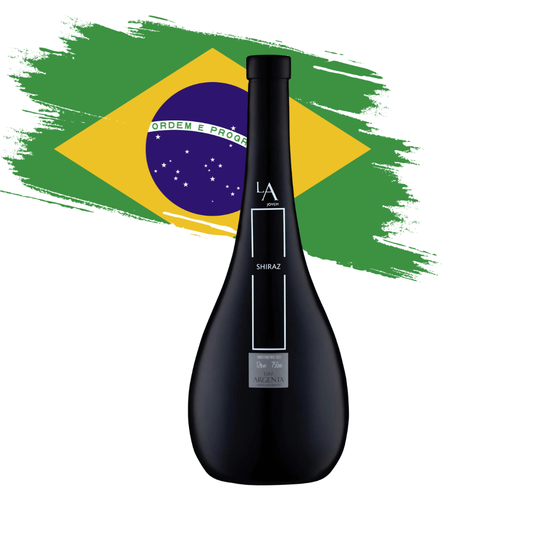LA Jovem Shiraz Syrah Elegante Shiraz elaborado pela Luiz Argenta em Flores da Cunha, Rio Grande do Sul RS. Vinho tinto gaúcho em nossa loja e delivery para Belo Horizonte BH, Nova Lima e Pampulha