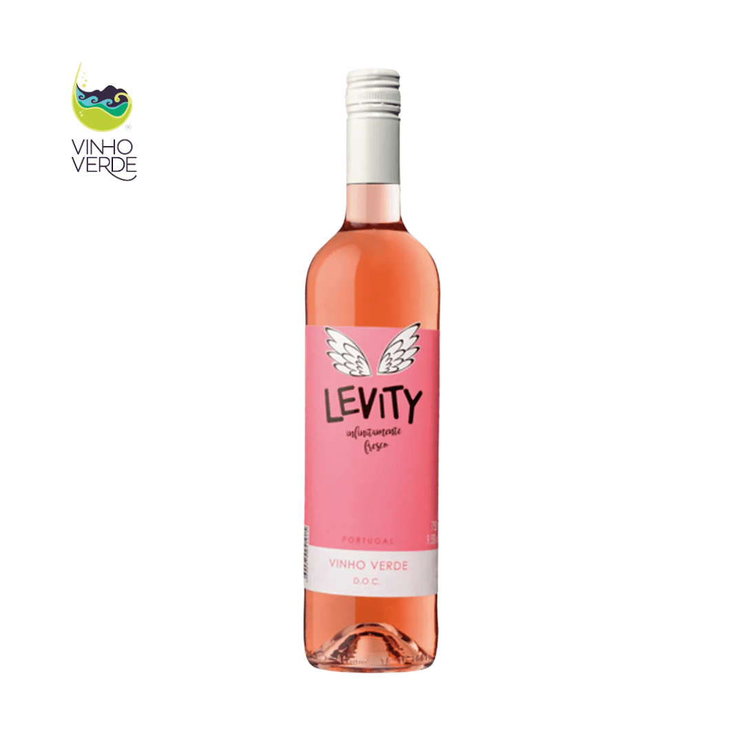 Levity DOC Rosé Verde. Vinho verde disponível em nossa loja e delivery para Belo Horizonte BH, Nova Lima e Pampulha. Vinteria Adega