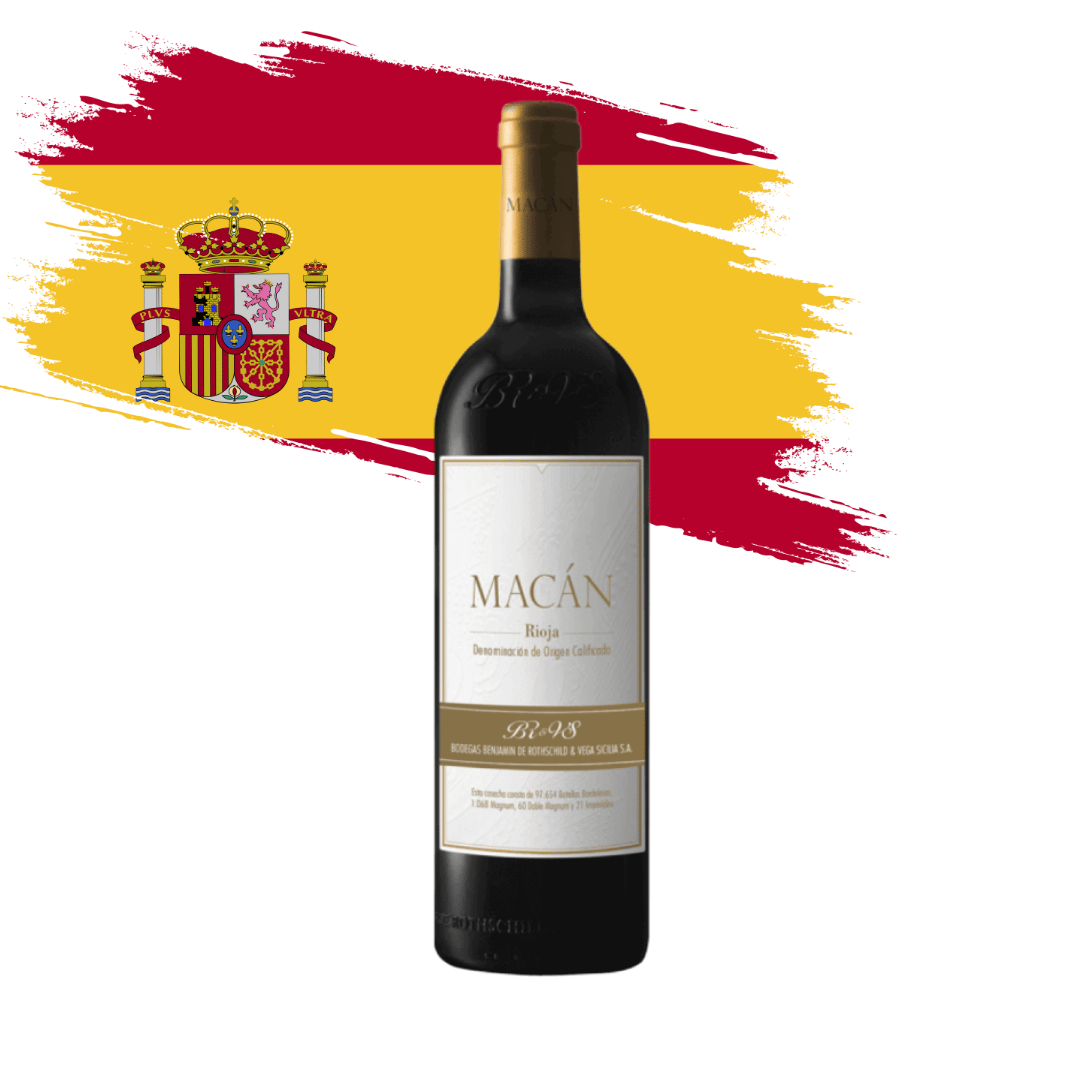 Macán 2017 Grande vinho da Bodega Vega Sicilia e Benjamin de Rothschild, em Rioja - Espanha. Vinho tinto espanhol em nossa loja e delivery para Belo Horizonte BH, Nova Lima e Pampulha.