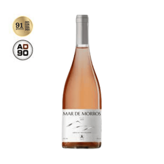 Mar de Morros Rosé Elegante Rosé de Syrah, elaborado na Serra da Mantiqueira Minas Gerais MG, pela vinícola Artesã. Vinho rosé mineiro em nossa loja e delivery para Belo Horizonte BH, Nova Lima e Pampulha