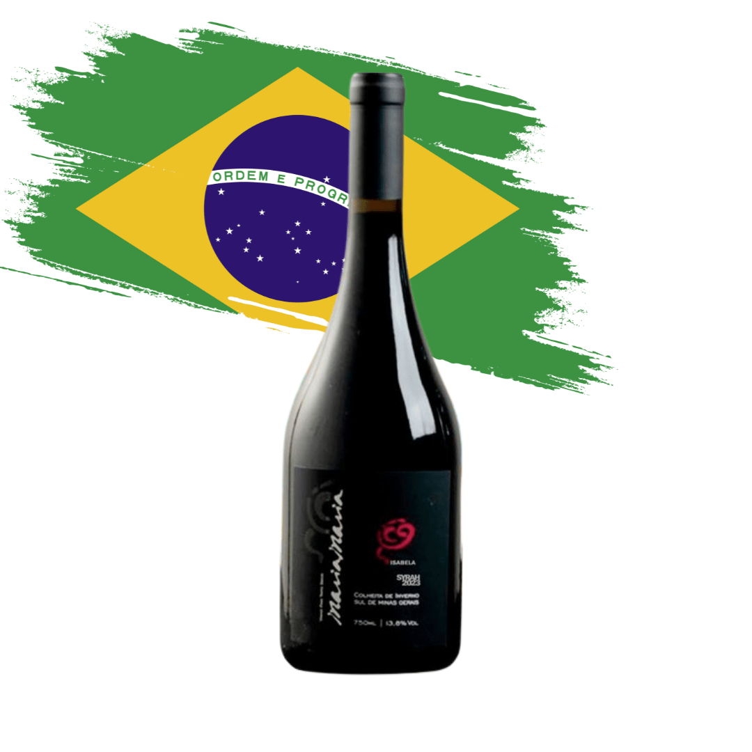 Magnífico Syrah Isabela de Minas Gerais, elaborado pela Maria Maria em Boa Esperança. Vinho tinto mineiro em nossa loja e delivery para BH, Nova Lima e Pampulha.