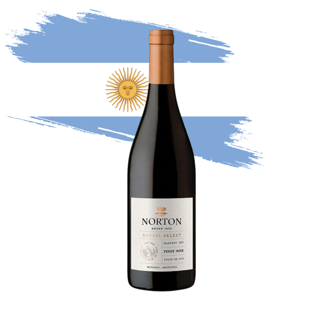 Norton Select Pinot Noir Belo Pinot Noir elaborado pela Bodega Norton em Mendoza, Argentina. Vinho tinto argentino em nossa loja e delivery para Belo Horizonte BH e Nova Lima.