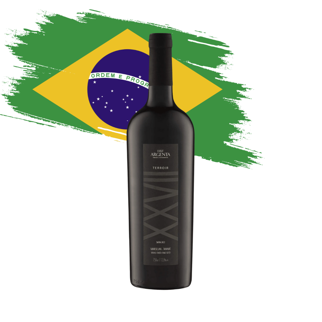Terroir XXVII Marselan e Tannat Incrível corte Marselan e Tannat elaborado pela Luiz Argenta em Flores da Cunha, Rio Grande do Sul RS. Vinho tinto gaúcho em nossa loja e delivery para Belo Horizonte BH, Nova Lima e Pampulha