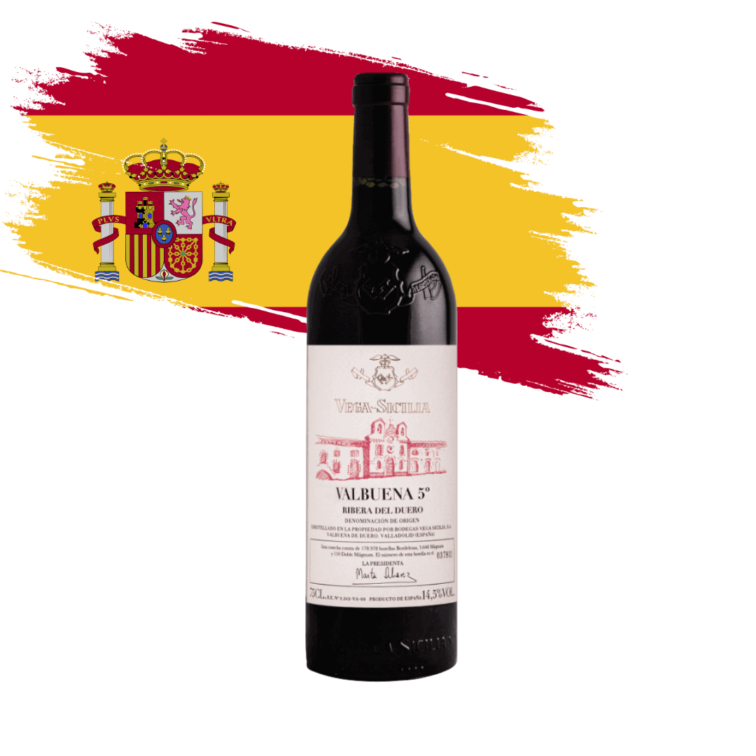 Valbuena 5º Ano 2018 | Um dos maiores ícones da Espanha elaborado pela Vega Sicilia, Ribera del Duero. Vinho tinto espanhol em nossa loja e delivery para Belo Horizonte BH, Nova Lima e Pampulha
