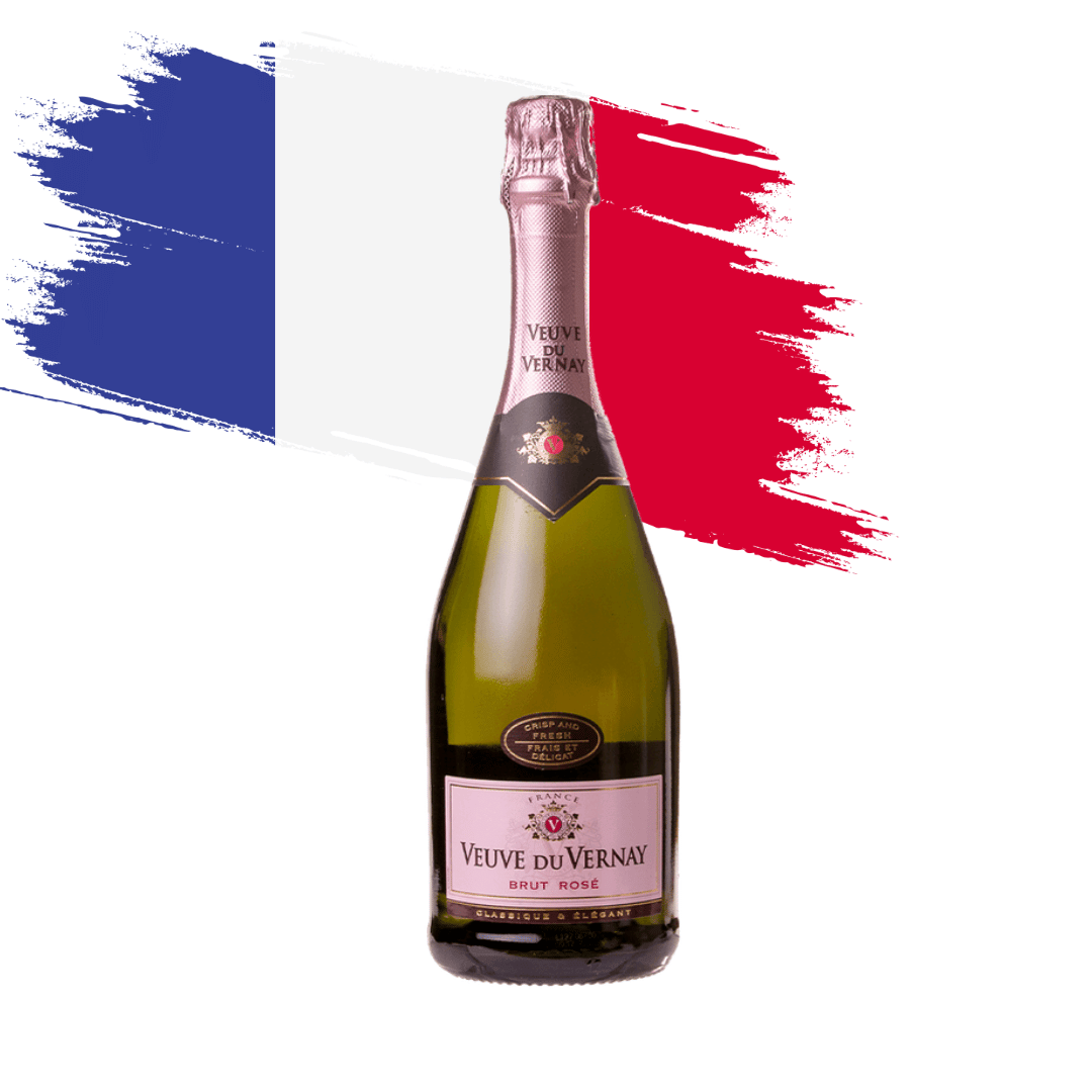 Veuve du Vernay Brut Rosé Espumante Frances Brut Borgonha Disponível em nossa loja e delivery para Belo Horizonte BH, Nova Lima e Pampulha.