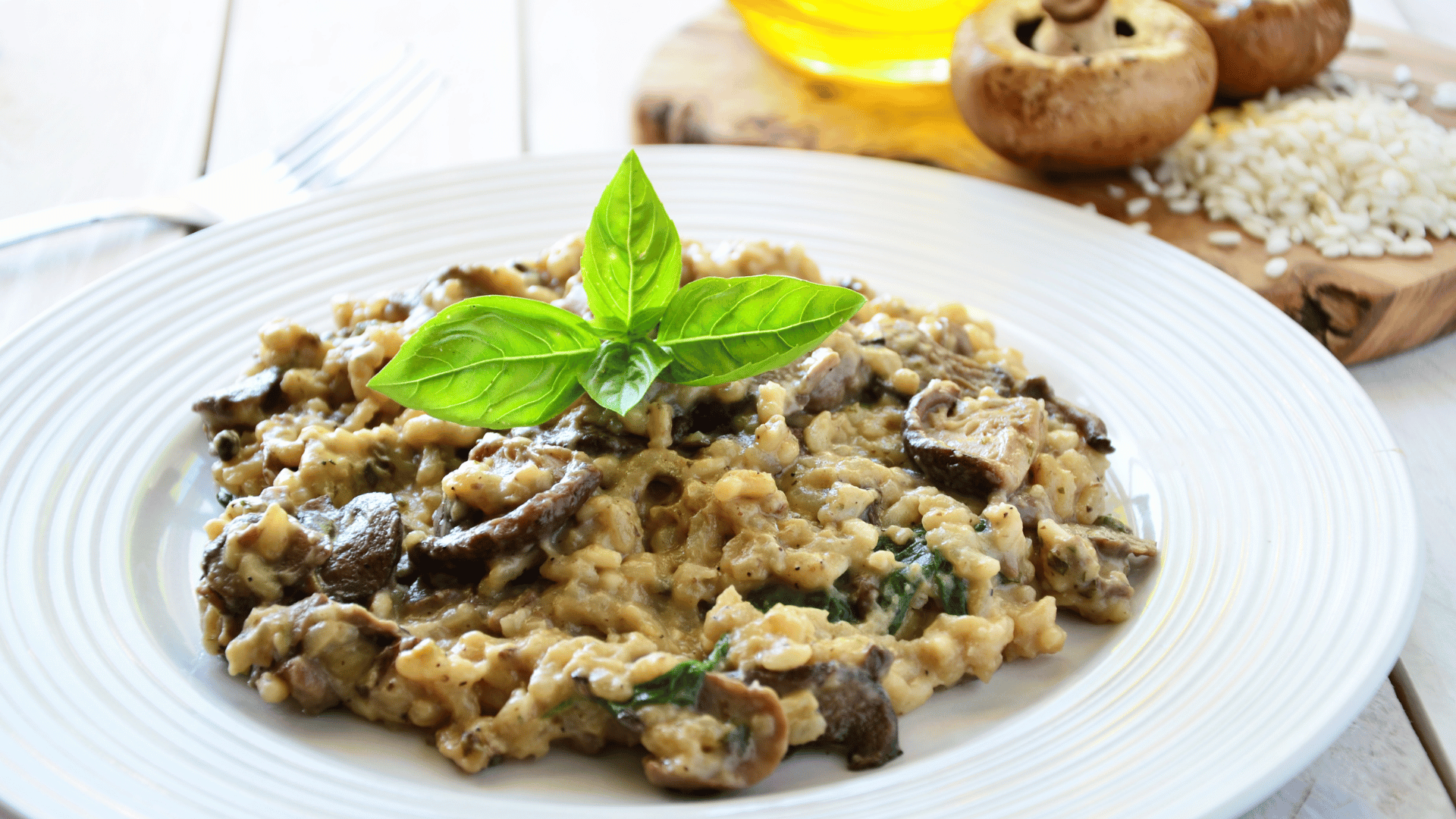 Vinho & Risoto Funghi (Cogumelos)