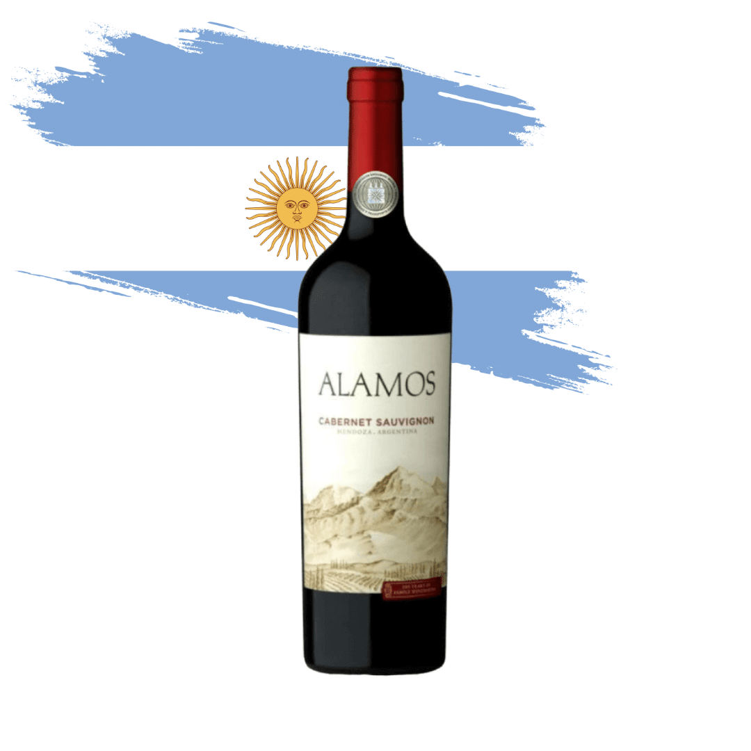 Alamos | Cabernet Sauvignon. Excelente Cabernet Sauvignon argentino, elaborado pela Alamos - Catena Zapata. Vinho tinto disponível em nossa loja e delivery para BH, Nova Lima e Pampulha.