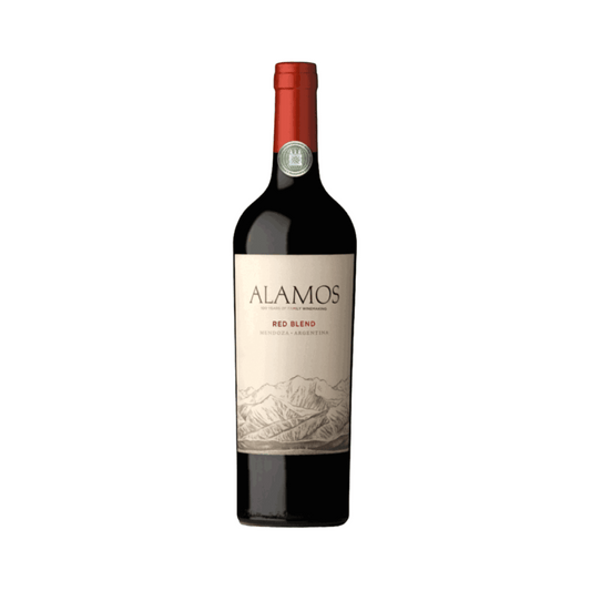 Alamos Red Blend | Catena Zapata. Magnífico blend argentino de Malbec, Bonarda, Cabernet Sauvignon e Syrah. Vinho tinto disponível em nossa loja e delivery para BH, Nova Lima e Pampulha.