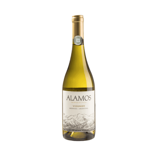 Alamos Viognier Elegante Viognier argentino elaborado pela Bodega Alamos - Catena Zapata. Vinho branco disponível em nossa loja e delivery para BH, Nova Lima e Pampulha.