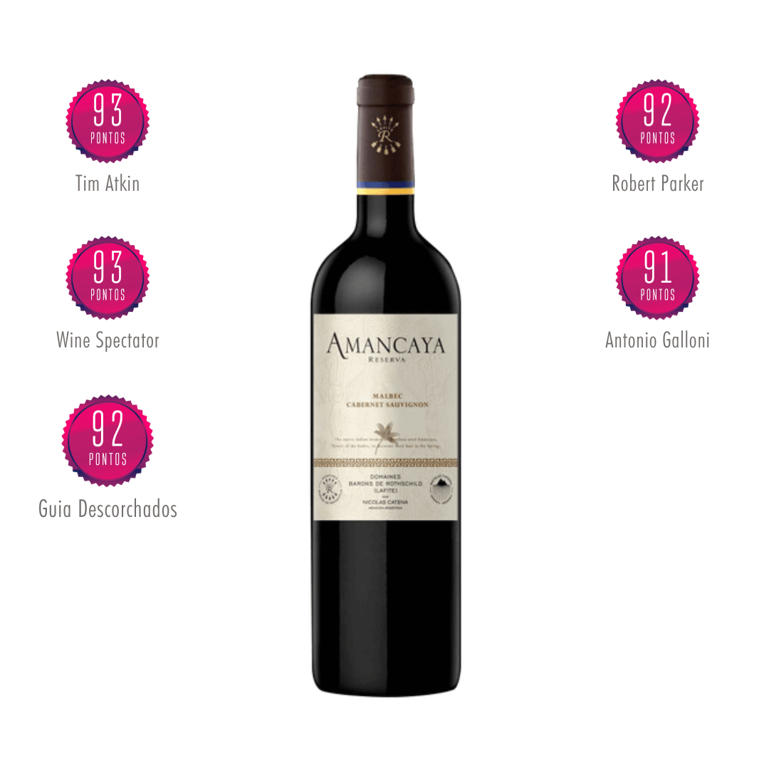 Amancaya | Malbec e Cabernet Sauvignon Magnífico vinho elaborado pela Caro - Catena Zapata e Rothschild em Mendoza, Argentina. Vinho argentino em nossa loja e delivery para Belo Horizonte BH, Nova Lima e Pampulha.