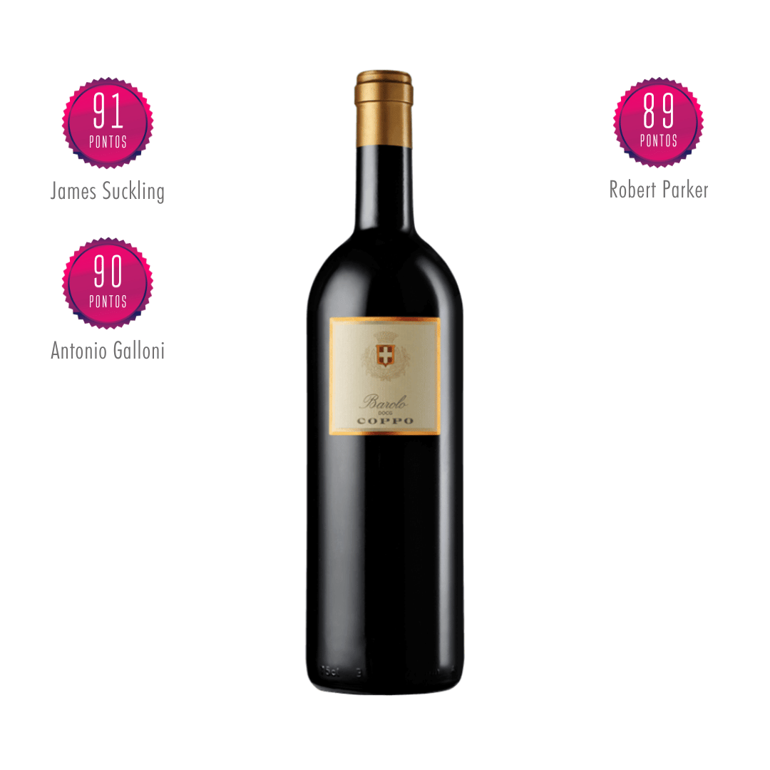 Barolo Coppo DOCG Um dos mais clássicos Barolos elaborado por Coppo na região do Piemonte, Itália. Vinho tinto italiano em nossa loja e delivery para Belo Horizonte BH, Nova Lima e Pampulha.