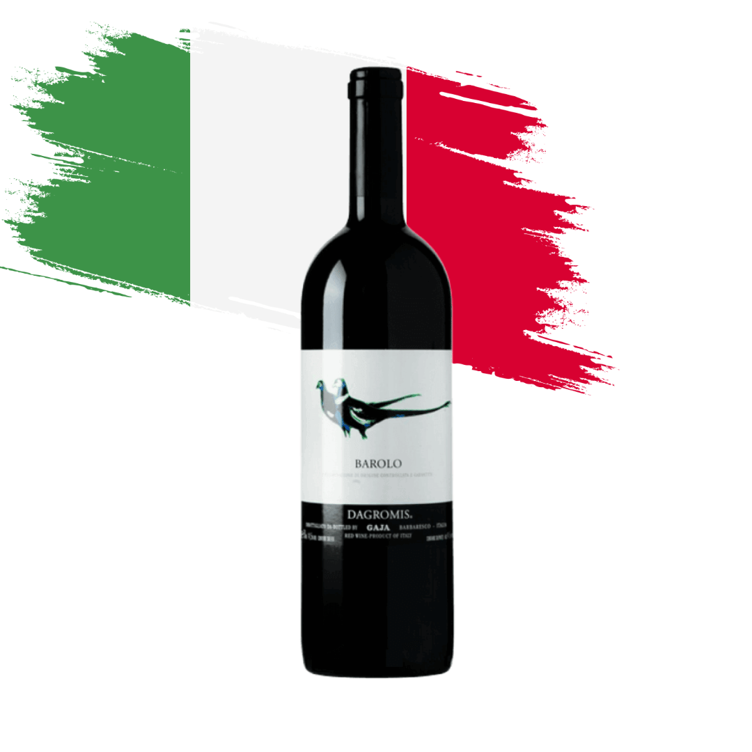 Barolo Dagromis | Itália Uma joia clássica italiana elaborado por Angelo Gaja no Piemonte, Itália. Vinho tinto disponível em nossa loja e delivery para BH, Nova Lima e Pampulha.