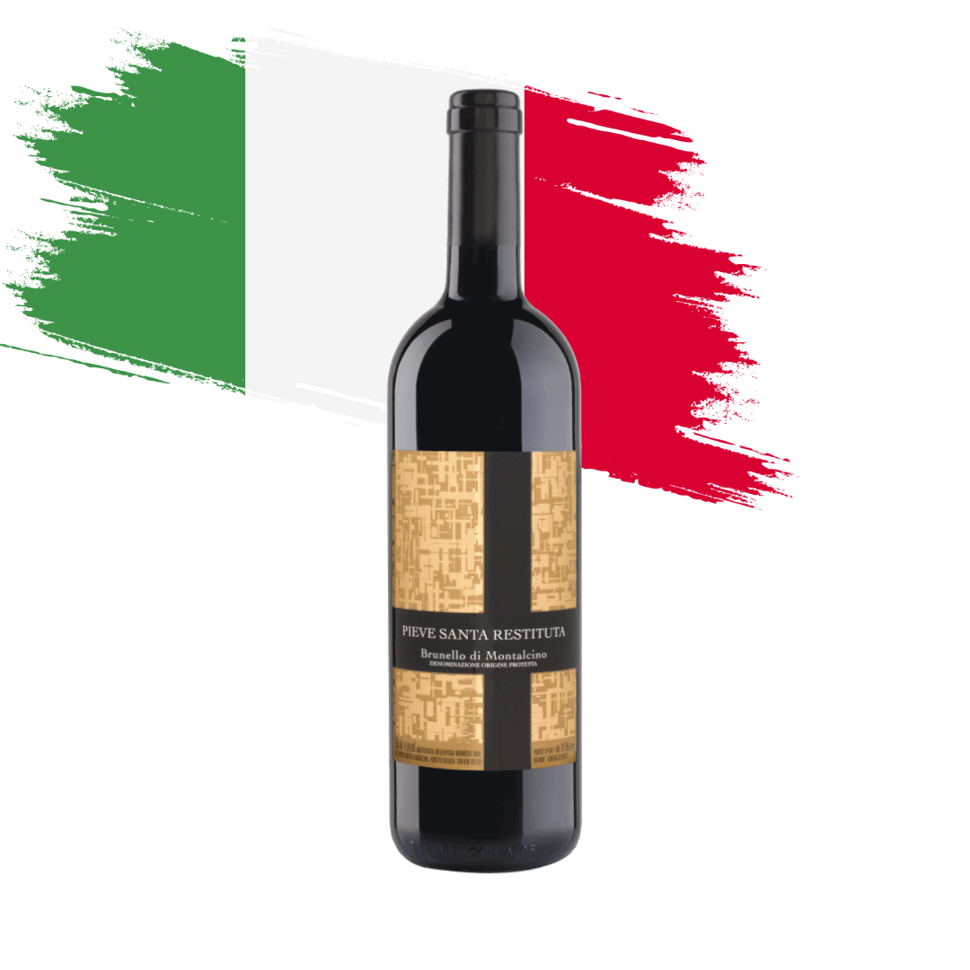 Brunello di Montalcino Gaja e Pieve Santa Restituta Magnífico Brunello di Montalcino feito por Angelo Gaja e Pieve na Toscana, Itália. Vinho tinto italiano em nossa loja e delivery para Belo Horizonte BH e Nova Lima