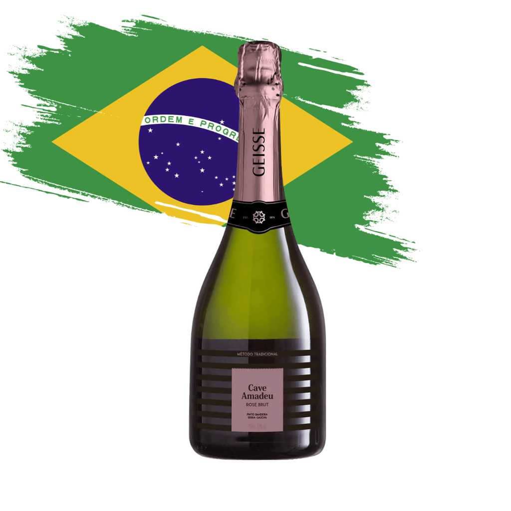 Cave Amadeu Rosé Brut da Família Geisse. Espumante de Pinto Bandeira, 100% Pinot Noir. Compra online, entrega em BH, Nova Lima e envio nacional.