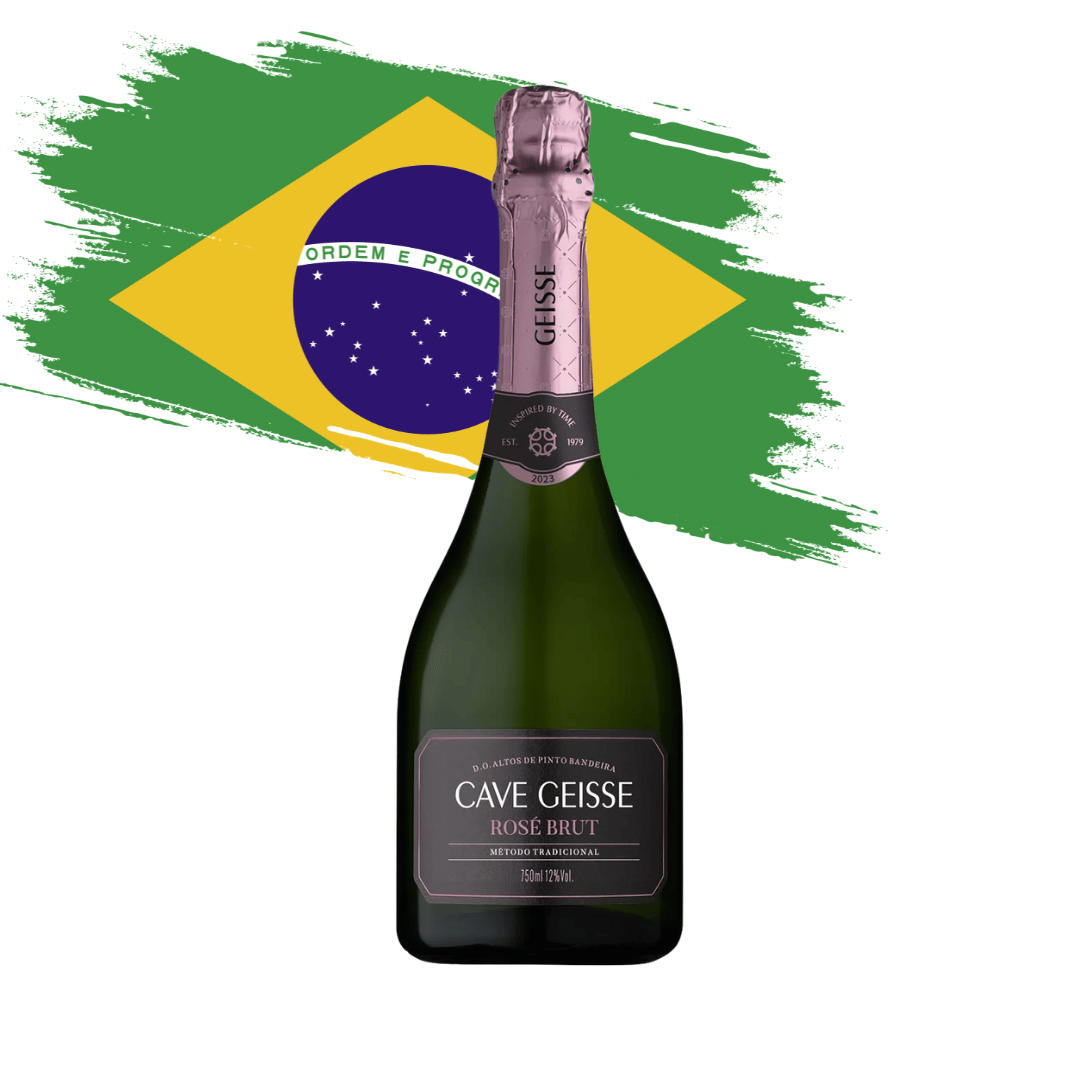 Cave Geisse Rosé Brut 2023. Espumante de Pinto Bandeira, 100% Pinot Noir e método tradicional. Compra online, entrega em BH, Nova Lima e envio nacional.
