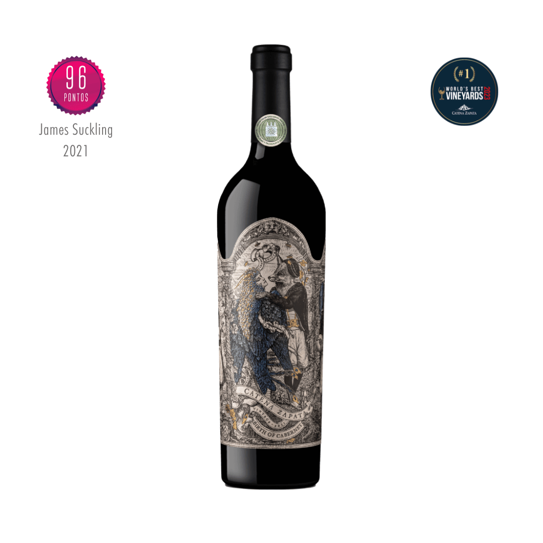 Catena Zapata Birth of Cabernet - Cabernet Sauvignon Cabernet Franc Novo ícone da Catena Zapata, elaborado em Mendoza, Argentina. Vinho tinto argentino em nossa loja e delivery para Belo Horizonte BH, Nova Lima e Pampulha.