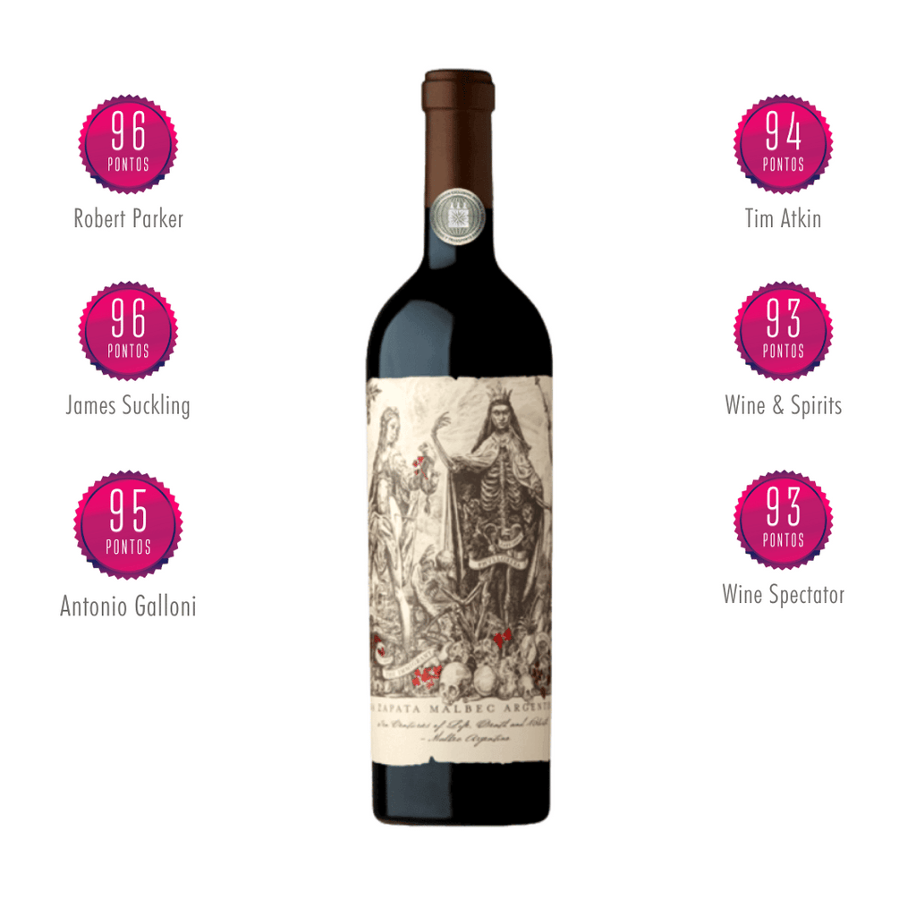 Catena Zapata Malbec Argentino. Vinho tinto disponível em nossa loja e delivery para BH, Nova Lima e Pampulha.