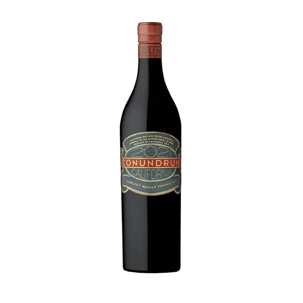 Conundrum Red 2021 Potente exemplar Conundrum elaborado pela Caymus no Napa Valley, California - Estados Unidos. Vinho tinto americano em nossa loja e delivery para Belo Horizonte BH e Nova Lima
