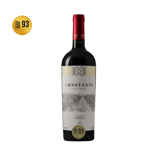 Constante Gran Reserva Tannat Grande reserva tannat elaborado pela Familia Dardanelli em Canelones, Uruguai. Vinho tinto uruguaio em nossa loja e delivery para Belo Horizonte BH, Nova Lima e Pampulha.