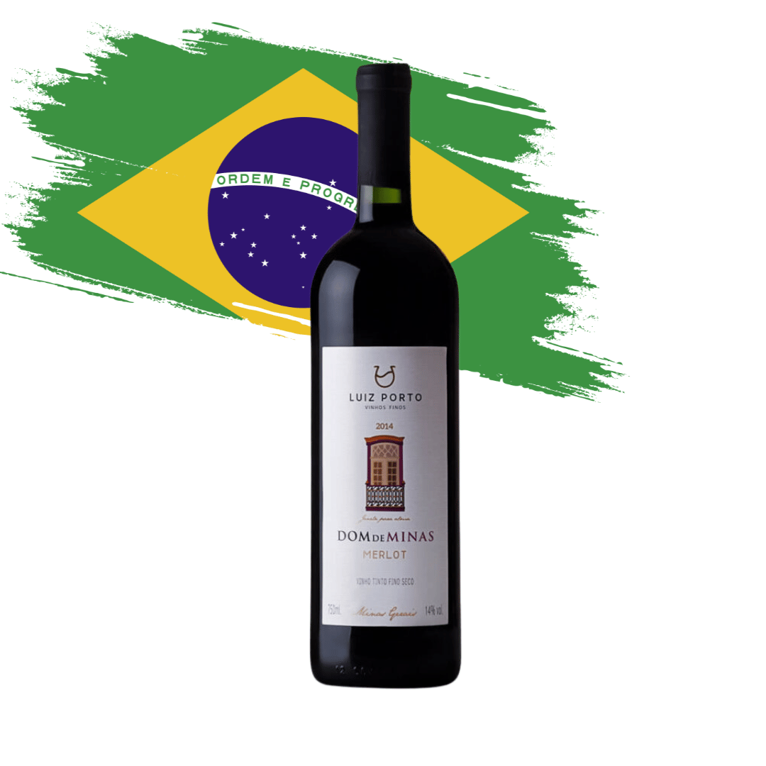 Dom de Minas | Merlot Magnífco Merlot mineiro elaborado pela Luiz Porto em Cordislândia, Minas Gerais (MG). Vinho tinto brasileiro em nossa loja e delivery para Belo Horizonte BH e Nova Lima.