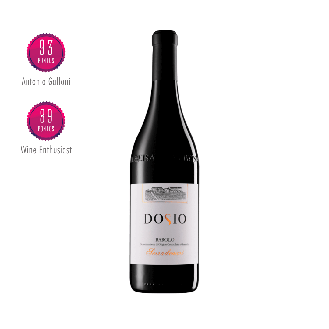 Dosio Serradenari Barolo Elegante e magnífico Barolo elaborado pelo Dosio no Piemonte, Itália. Vinho tinto italiano em nossa loja e delivery para Belo Horizonte BH, Nova Lima e Pampulha.