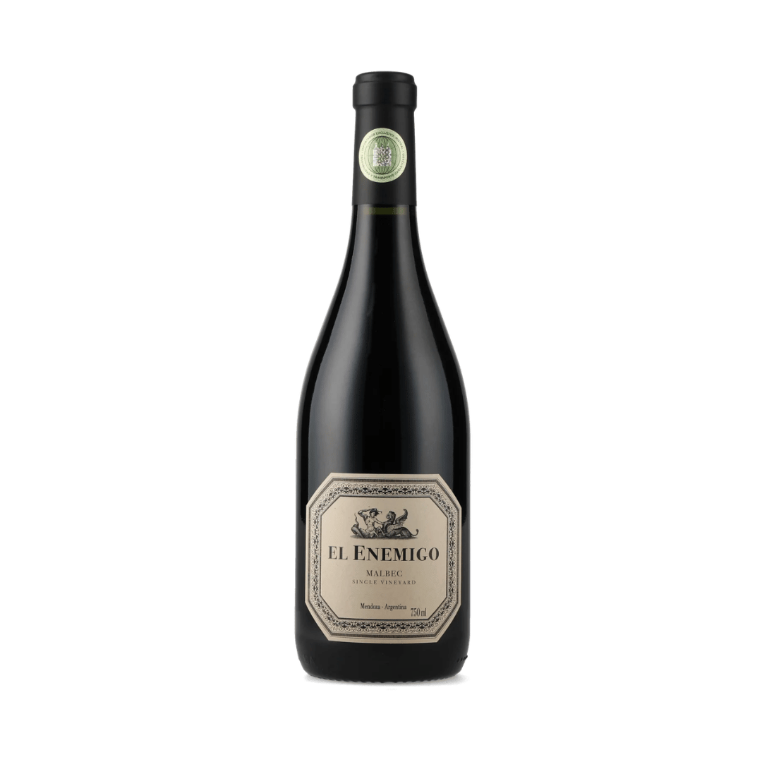 El Enemigo Malbec da Casa Vigil. Vinho tinto argentino de Mendoza, Malbec de estrutura. Compra online, entrega em BH, Nova Lima e envio nacional pela Vinteria.