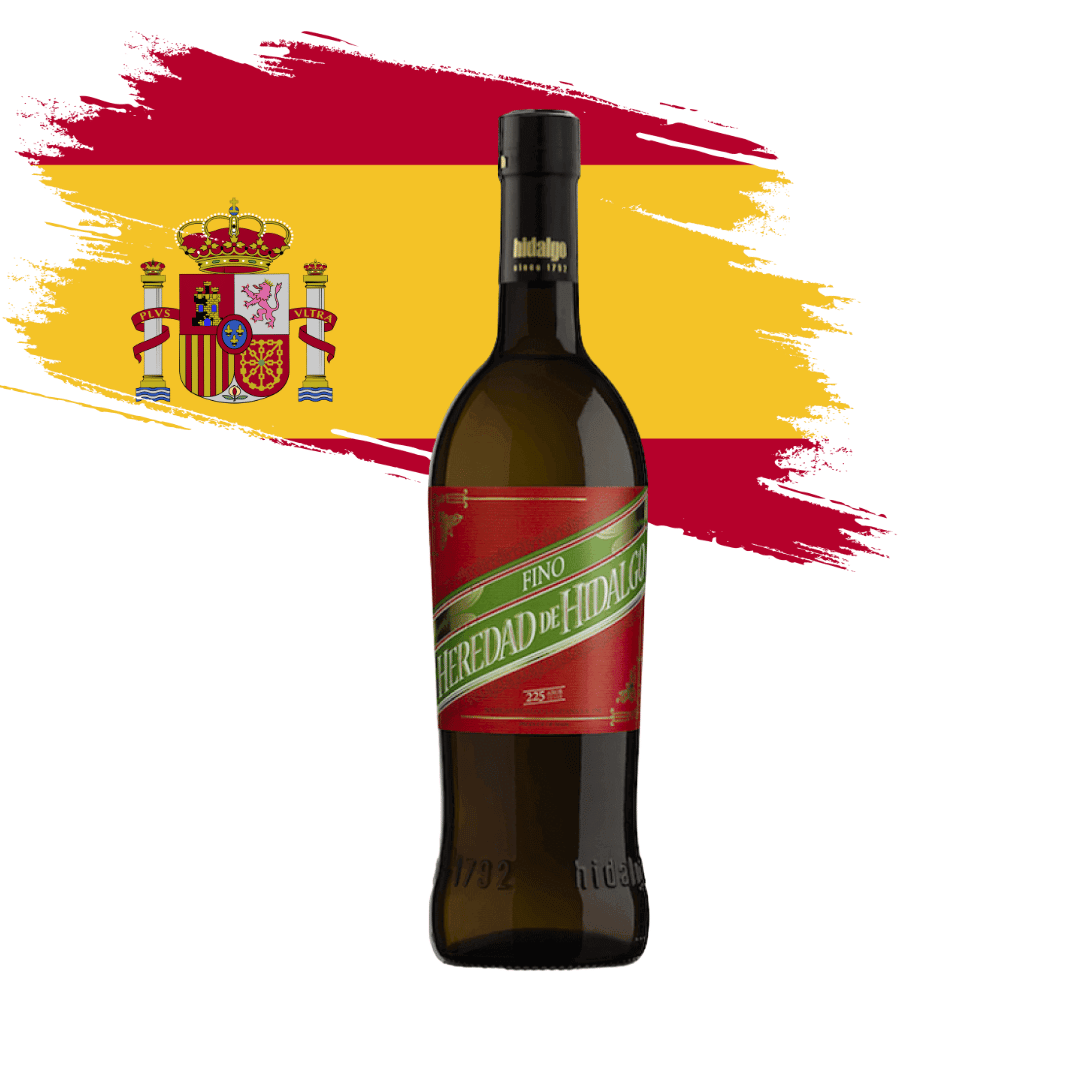 Fino Hidalgo Incrível e charmoso Jerez elaborado pela Heredad de Higaldo, Andaluzia - Espanha. Vinho jerez em nossa loja e delivery para Belo Horizonte BH, Nova Lima e Pampulha.