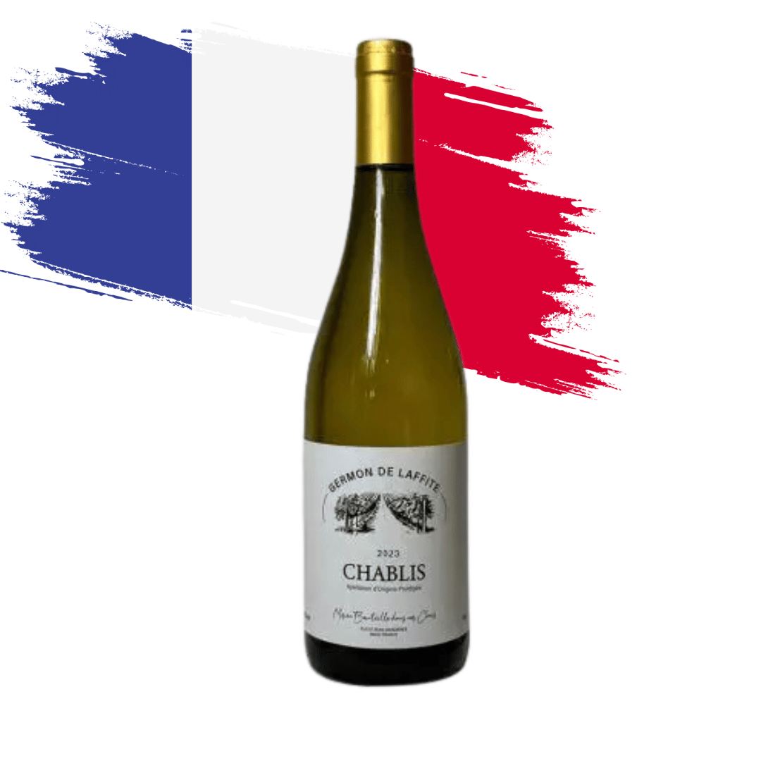 Chablis Germon de Laffite | Excepcional Chablis elaborado pelo Chateau Grand Burry - França. Vinho branco disponível em nossa loja e delivery para BH, Nova Lima e Pampulha
