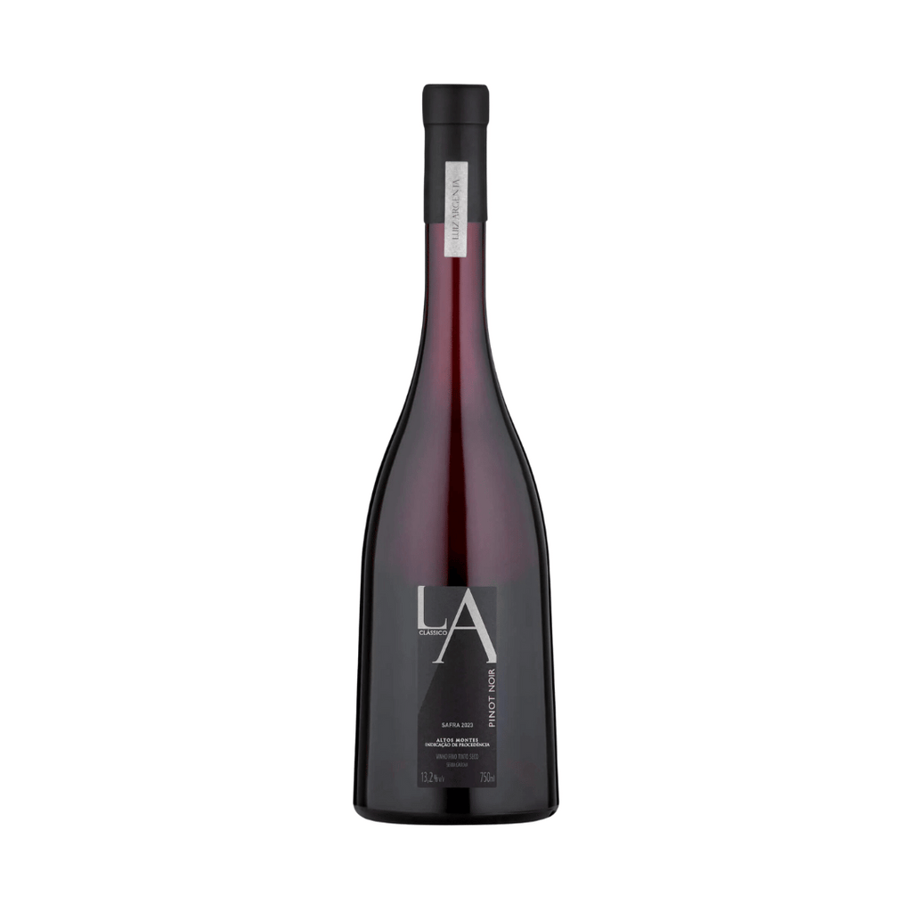 LA Classico Pinot Noir Belo Pinot Noir elaborado pela Luiz Argenta em Flores da Cunha, Rio Grande do Sul RS. Vinho tinto gaúcho em nossa loja e delivery para Belo Horizonte BH, Nova Lima e Pampulha
