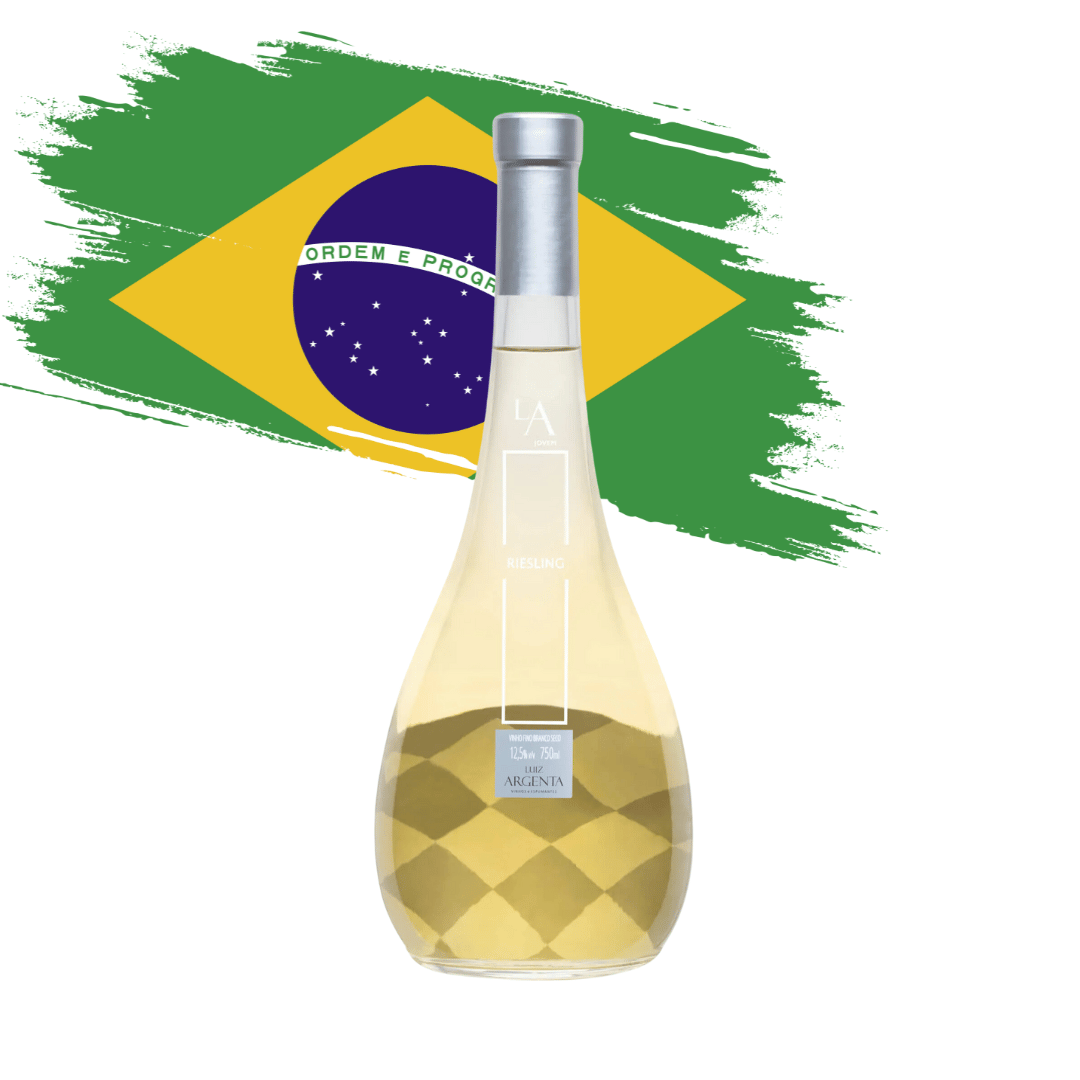 LA Jovem Riesling Magnífico Riesling elaborado pela Luiz Argenta em Flores da Cunha, Rio Grande do Sul RS. Vinho branco gaúcho em nossa loja e delivery para Belo Horizonte BH, Nova Lima e Pampulha.