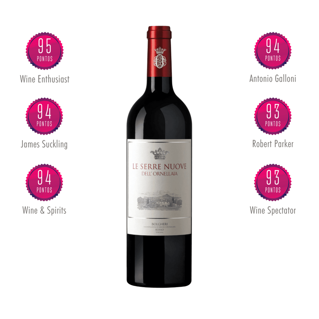 Le Serre Nuove Dell' Ornellaia. Excepcional vinho elaborado pela Tenuta Ornellaia, Bolgheri - Toscana, Itália. Vinho tinto italiano em nossa loja e delivery para Belo Horizonte BH, Nova Lima e Pampulha.