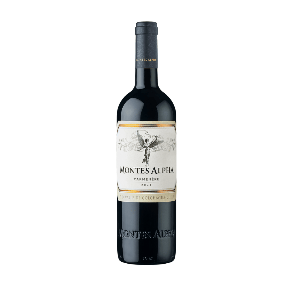 Montes Alpha Carménère da Viña Montes. Carménère chileno de Colchagua, intenso e frutado. Compra online, entrega em BH, Nova Lima e envio nacional.