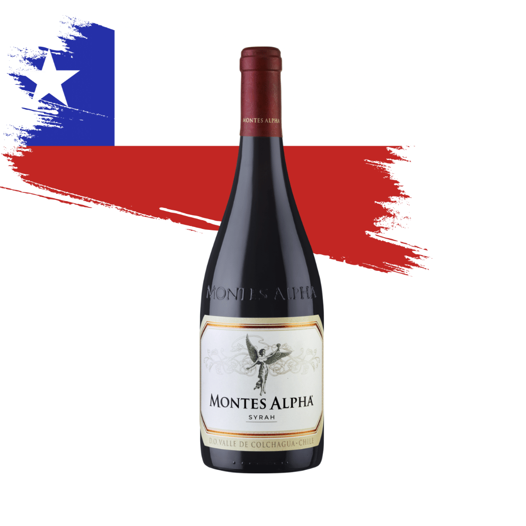 Montes Alpha Syrah Vinho tinto chileno de Apalta, Syrah encorpado e de grande caráter. Compra online, entrega em BH, Nova Lima e envio nacional pela Vinteria.