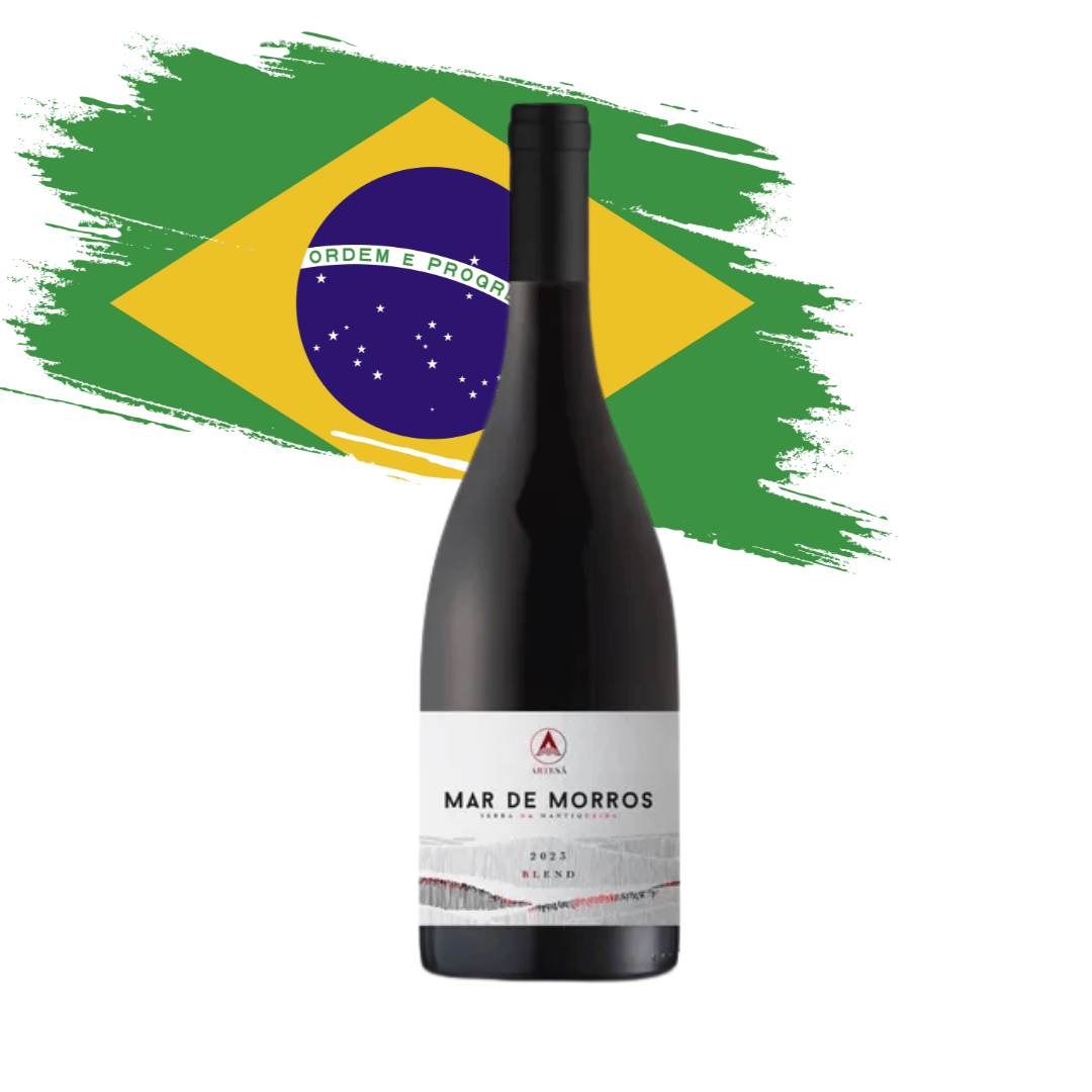 Mar de MorrosBelo blend de Cabernet Sauvignon, Cabernet Franc e Syrah feito pela Artesã na Serra da Mantiqueira Minas Gerais MG. Vinho tinto mineiro em nossa loja e delivery para Belo Horizonte BH e Nova Lima.