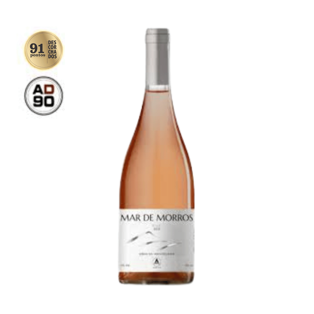Mar de Morros Rosé Elegante Rosé de Syrah, elaborado na Serra da Mantiqueira Minas Gerais MG, pela vinícola Artesã. Vinho rosé mineiro em nossa loja e delivery para Belo Horizonte BH, Nova Lima e Pampulha