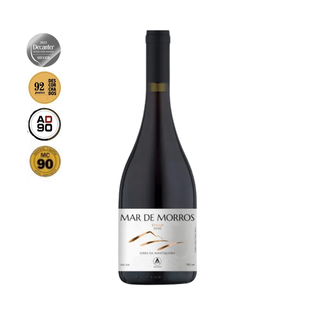Mar de Morros Syrah Shiraz Extraordinário Syrah (Shiraz) elaborado pela Artesã, na Serra da Mantiqueira Minas Gerais MG. Vinho tinto mineiro em nossa loja e delivery para Belo Horizonte BH, Nova Lima e Pampulha.