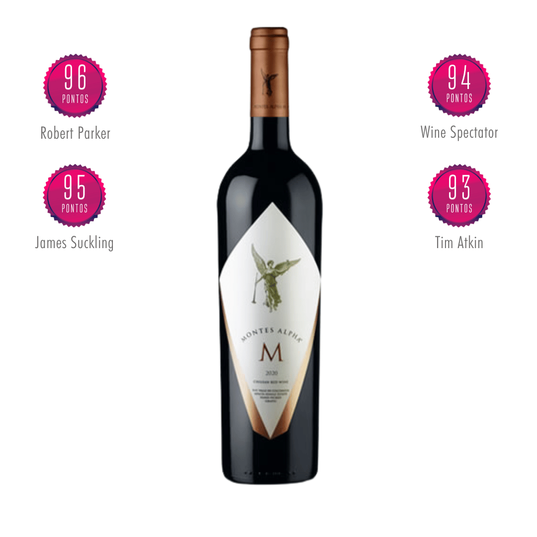 Montes Alpha M 2020 Tinto Chile Chileno ícone Vale de Apalta Vinteria Adega Loja e Delivery BH Belo Horizonte e Nova Lima