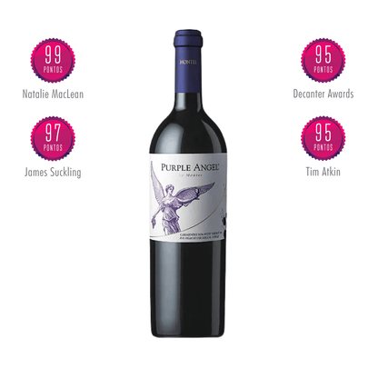 Montes Purple Angel 2021 um vinho ícones do Chile elaborado pela Montes no Vale de Colchagua. Vinho tinto chileno em nossa loja e delivery para BH e Nova Lima