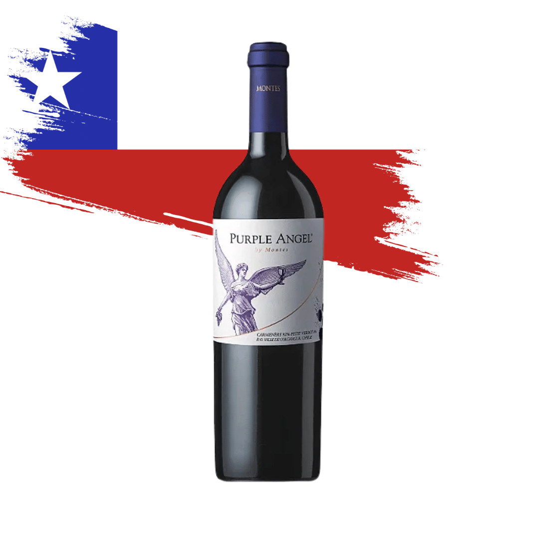 Montes Purple Angel 2021 um vinho ícones do Chile elaborado pela Montes no Vale de Colchagua. Vinho tinto chileno em nossa loja e delivery para BH e Nova Lima