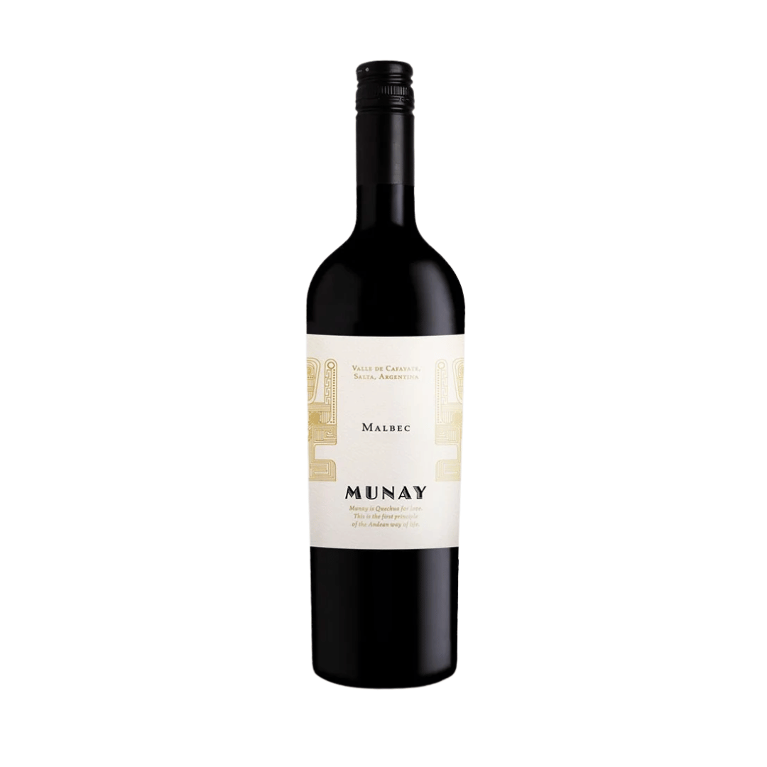 Munay Malbec Elegante malbec elaborado em Salta, região ao norte da Argentina. Vinho tinto argentino em nossa loja e delivery para Belo Horizonte BH, Nova Lima e Pampulha.