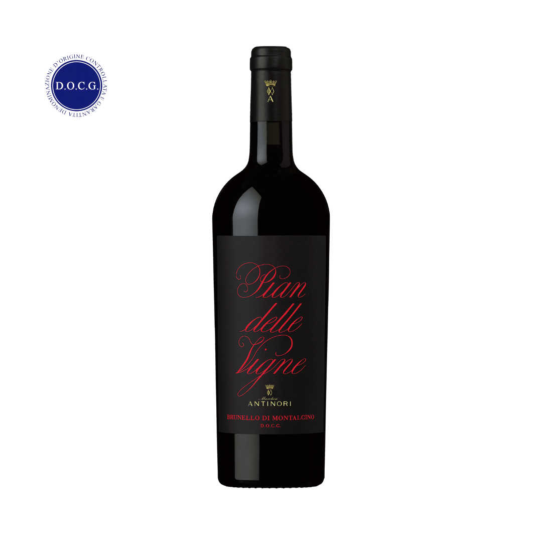 Pian delle Vigne Magnífico Brunello di Montalcino feito pela Marchesi Antinori na Toscana, Itália. Vinho tinto italiano em nossa loja e delivery para Belo Horizonte BH e Nova Lima