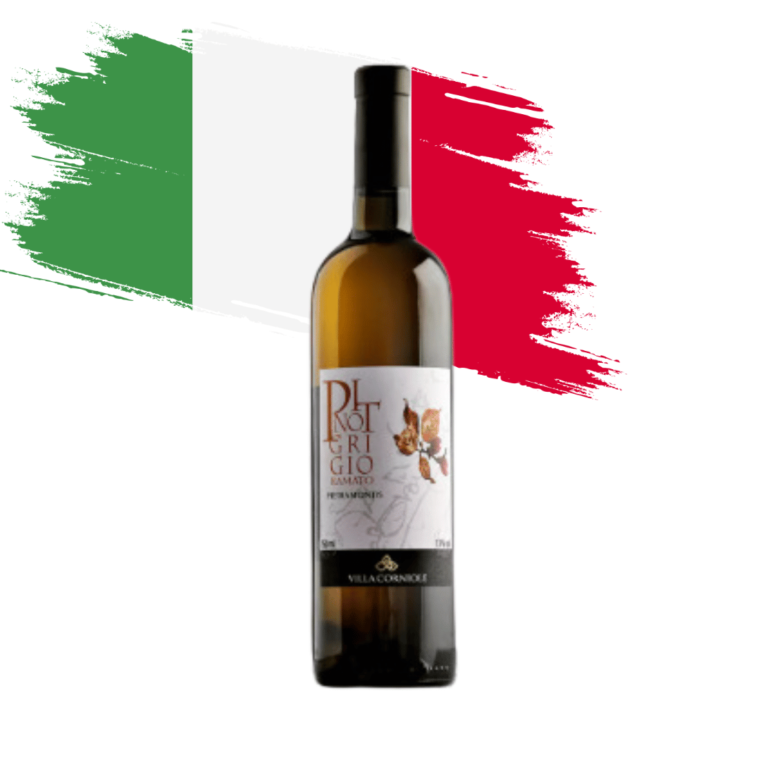 Pietramontis Pinot Grigio Ramato | Villa Corniole | Pinot Grigio elaborado pela Villa Corniole, na região do Trentino - Itália. Vinho laranja disponível em nossa loja e delivery para BH, Nova Lima e Pampulha.